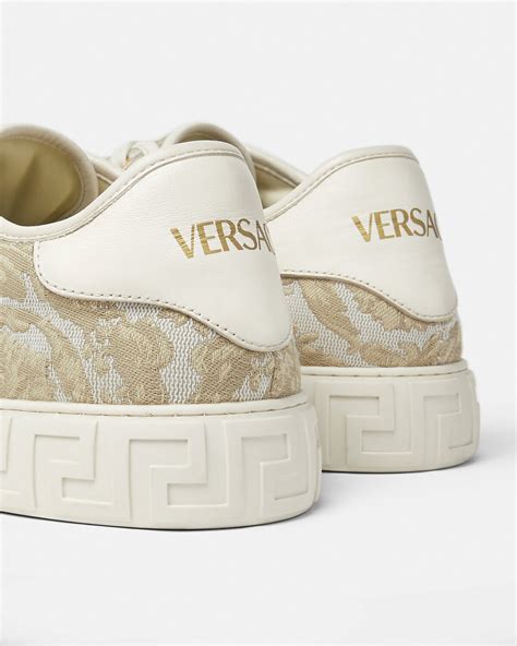 versace sneaker greca|versace greca barocco print sneakers.